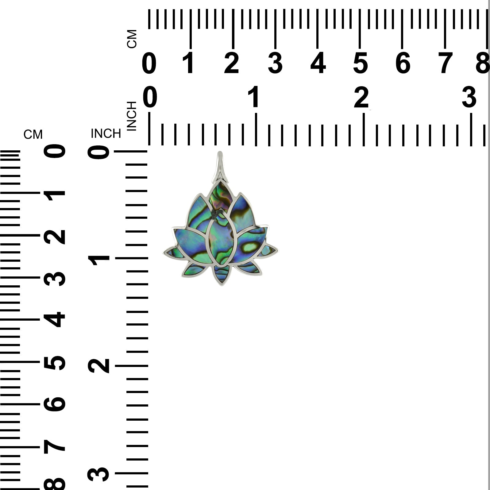 Starborn Colorful Lotus Pendant in Sterling Silver