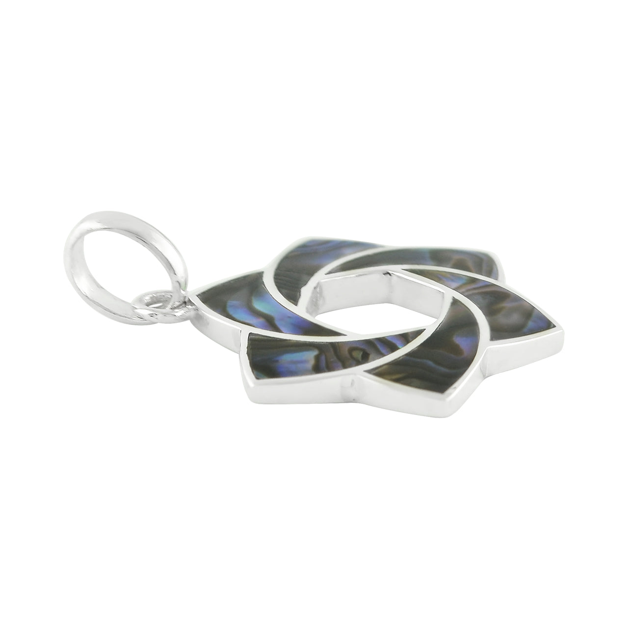 Starborn Gemstone 6-Point Knot Pendant in Sterling Silver