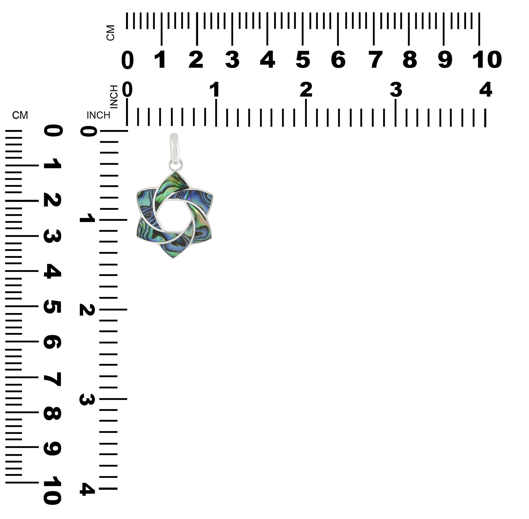 Starborn Gemstone 6-Point Knot Pendant in Sterling Silver