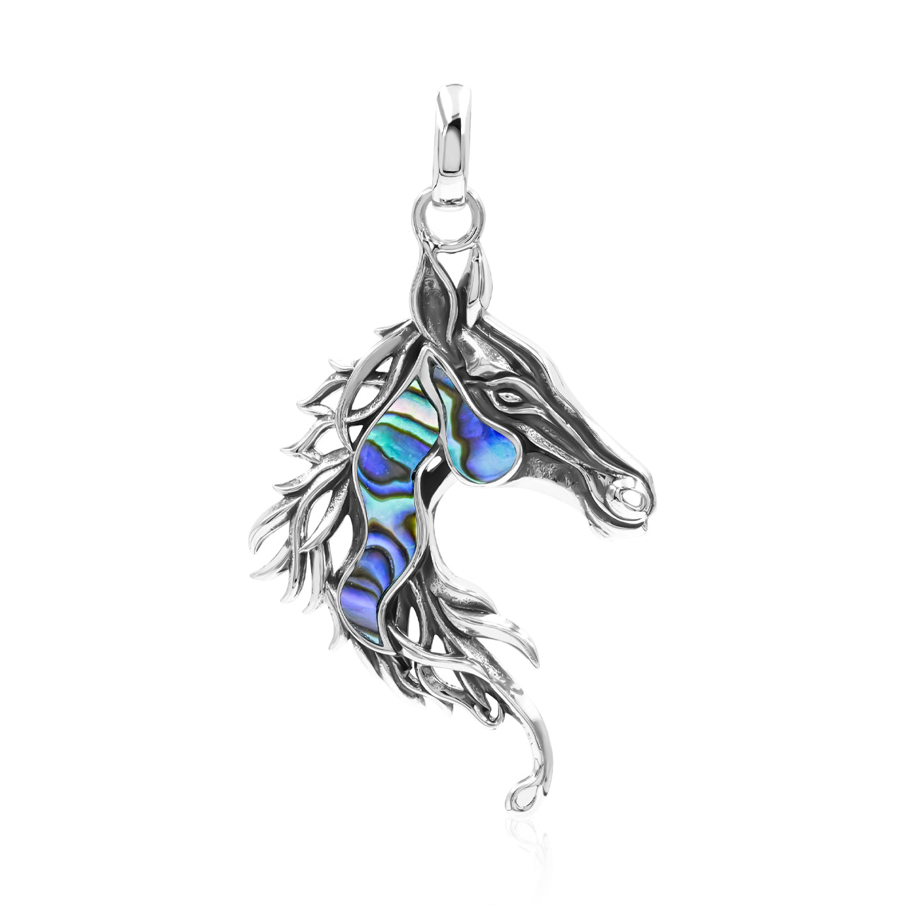 Pendentif tête de cheval en argent sterling Starborn Gemstones