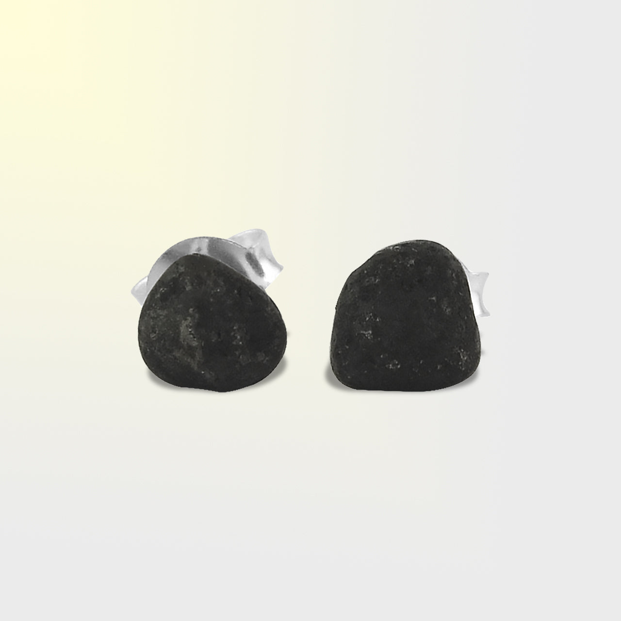 Starborn Roher Agoudal Meteorit Ohrstecker in Sterling Silber