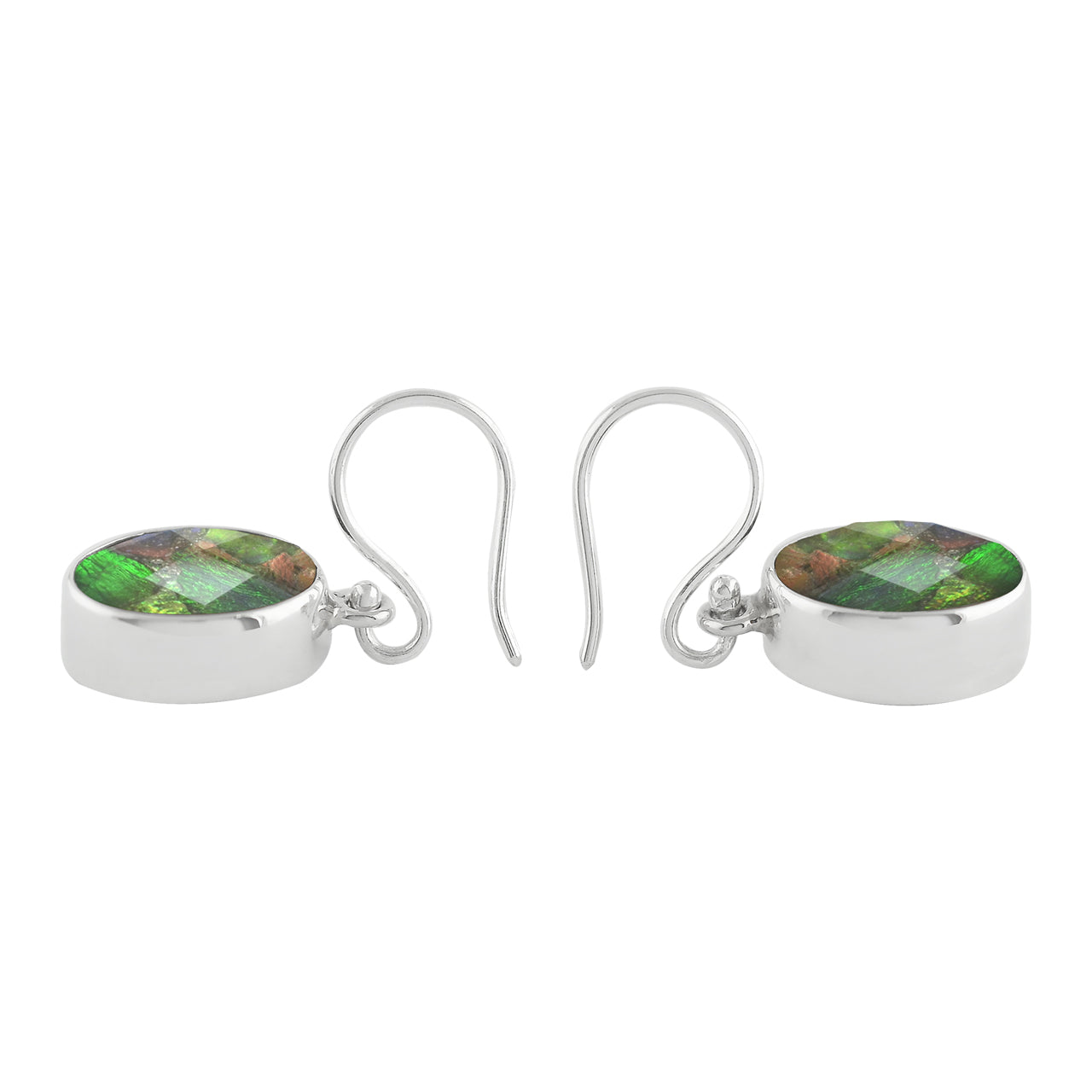 Ammolite Oval earring