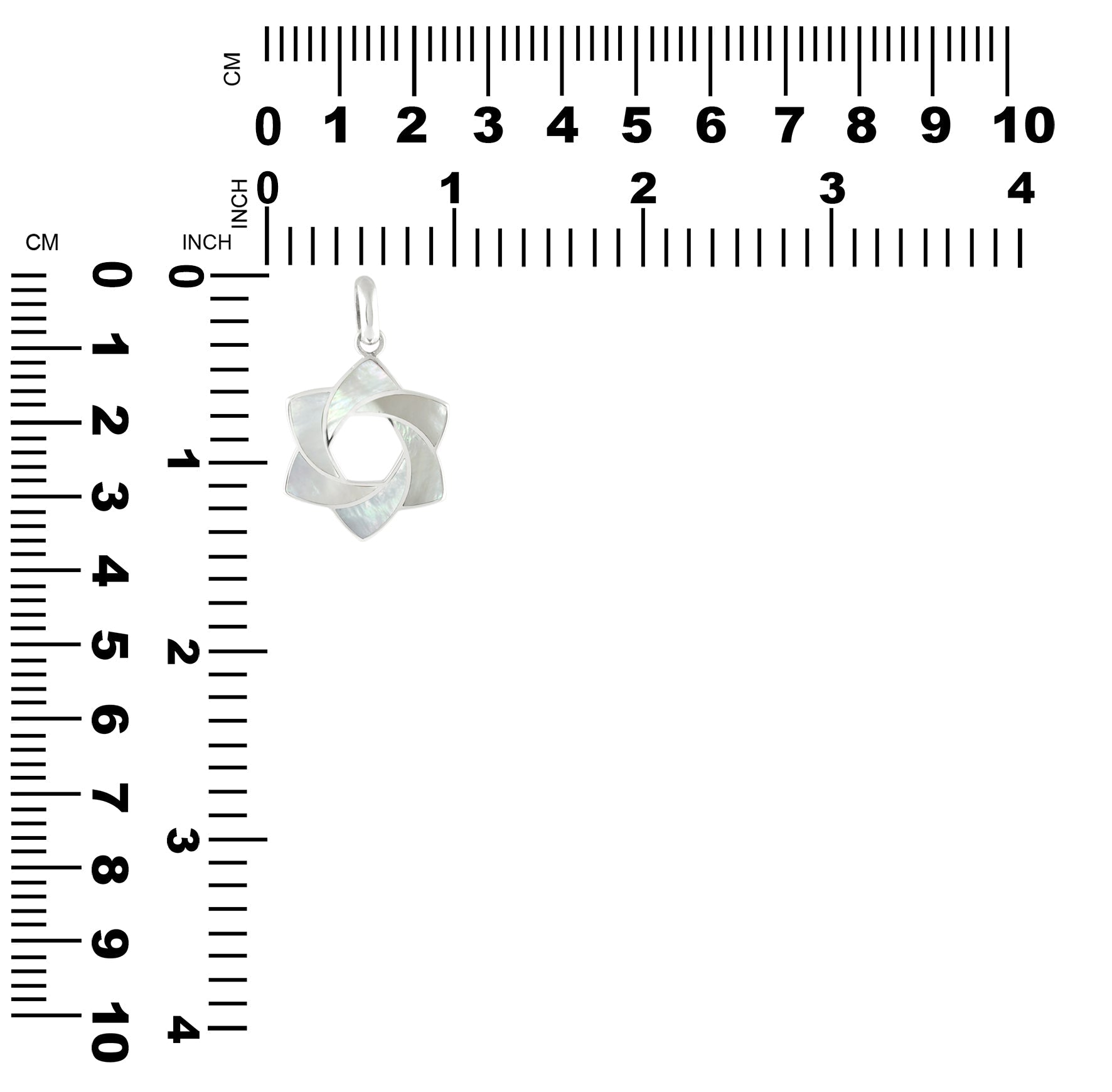 Starborn Gemstone 6-Point Knot Pendant in Sterling Silver