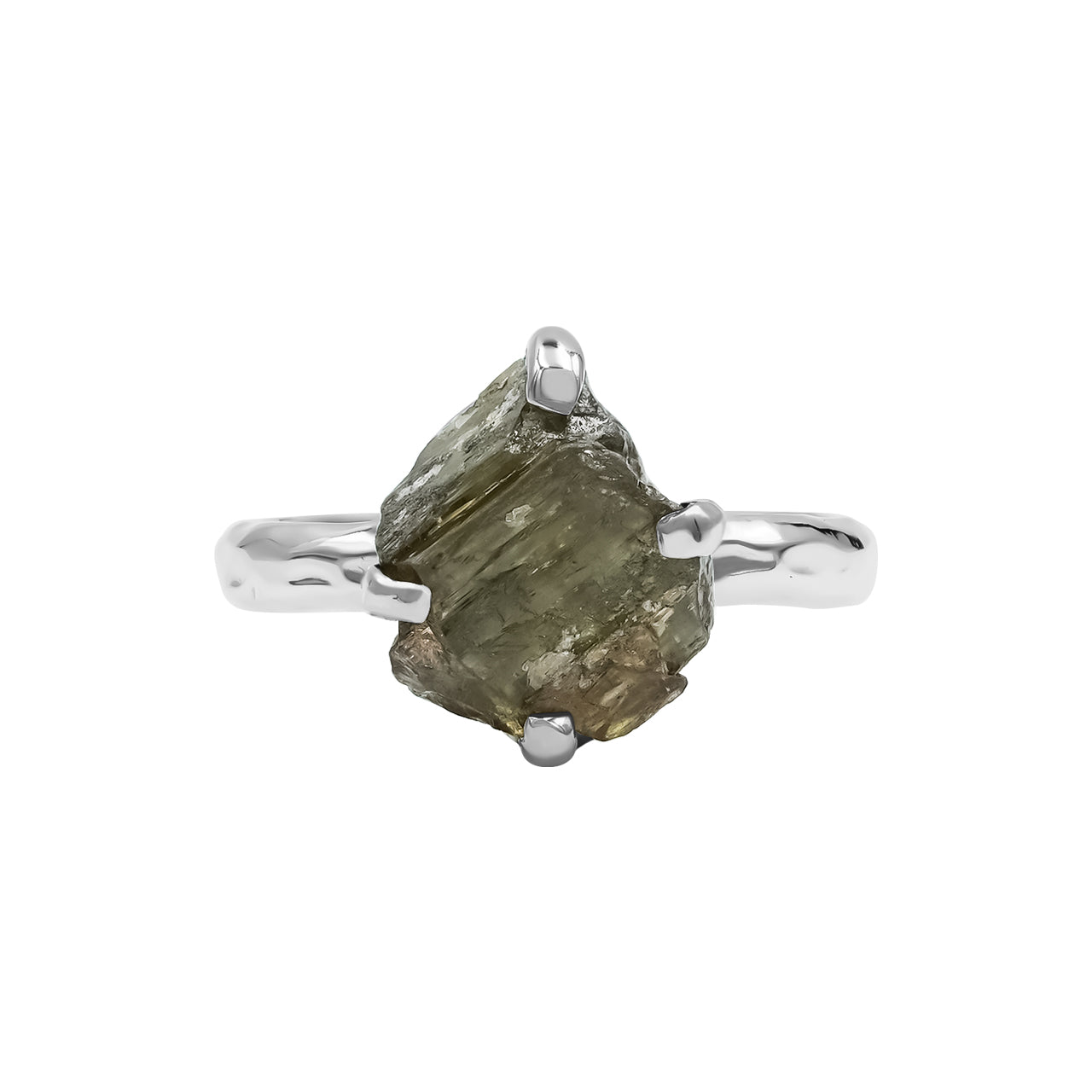 Starborn Andalusit-Ring mit Krappenfassung aus Sterlingsilber