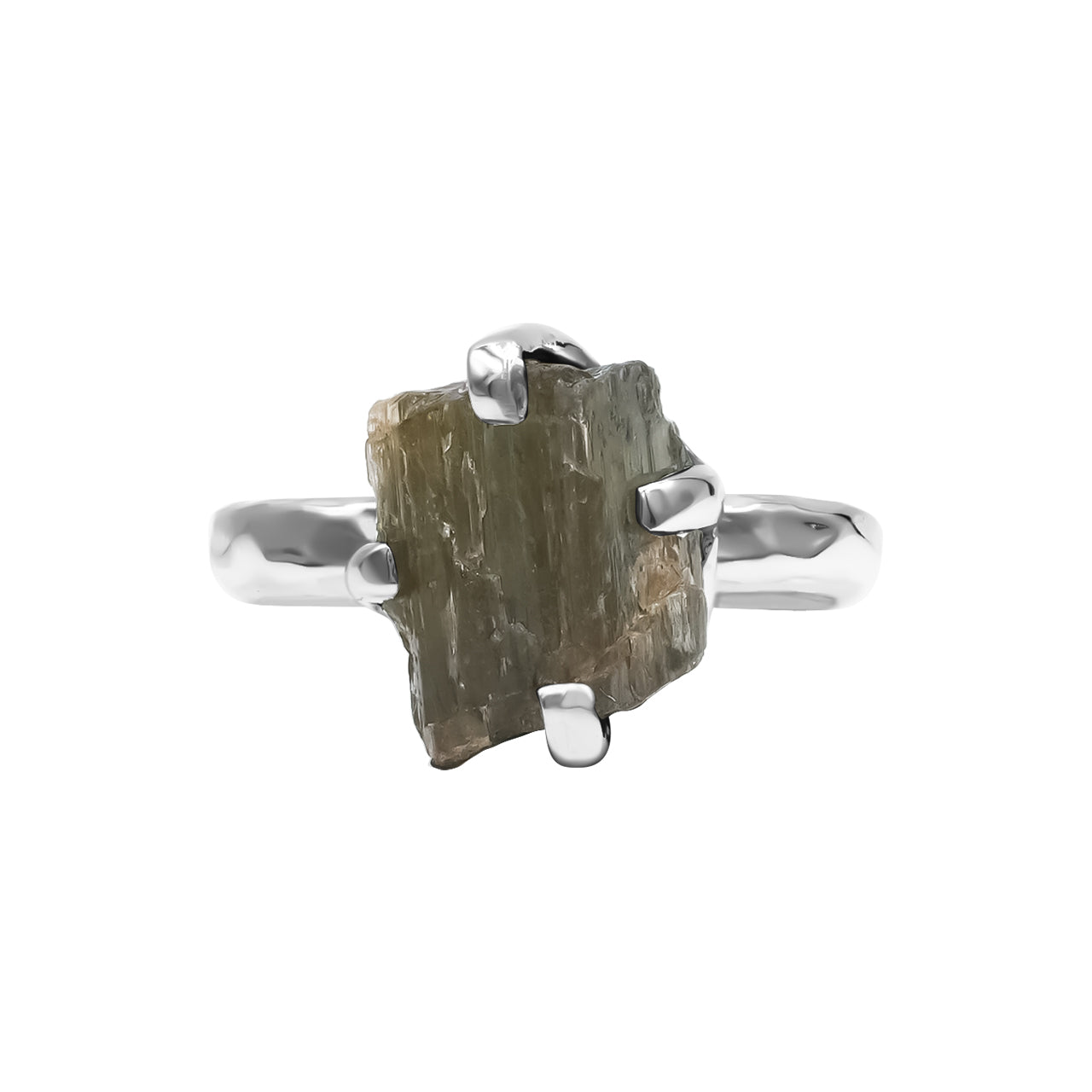 Starborn Andalusit-Ring mit Krappenfassung aus Sterlingsilber
