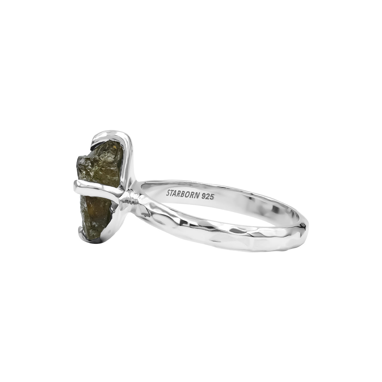 Starborn Andalusit-Ring mit Krappenfassung aus Sterlingsilber