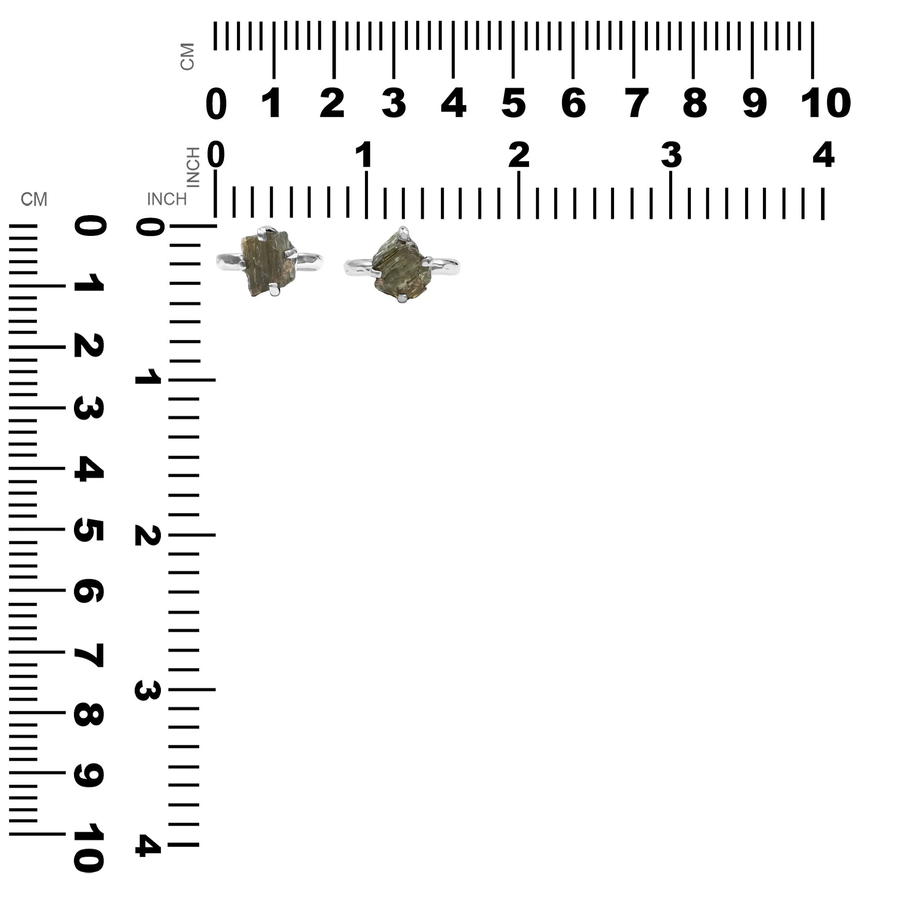 Starborn Andalusit-Ring mit Krappenfassung aus Sterlingsilber