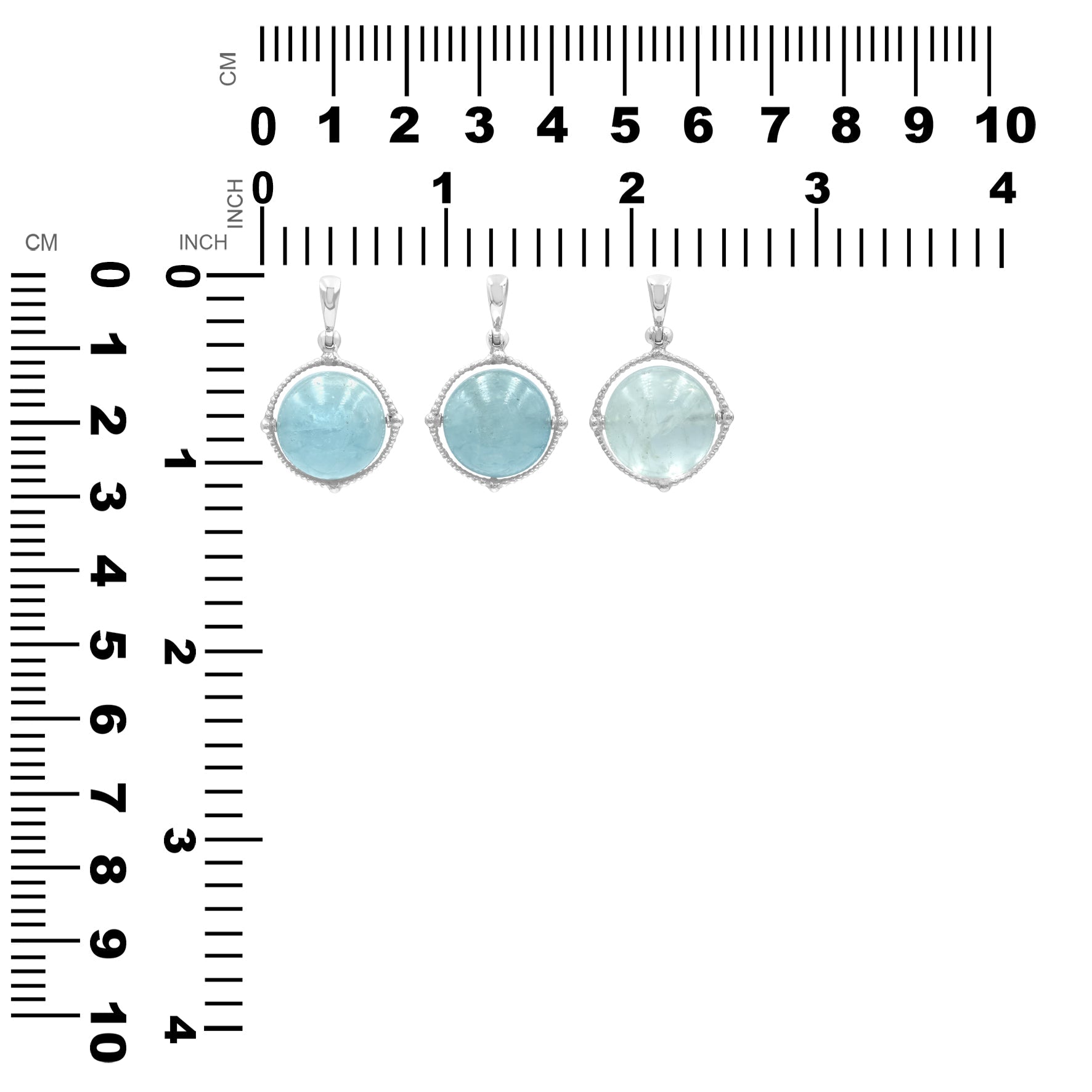 Starborn Gemstone Spinning Tactile Sphere Pendant in Sterling Silver