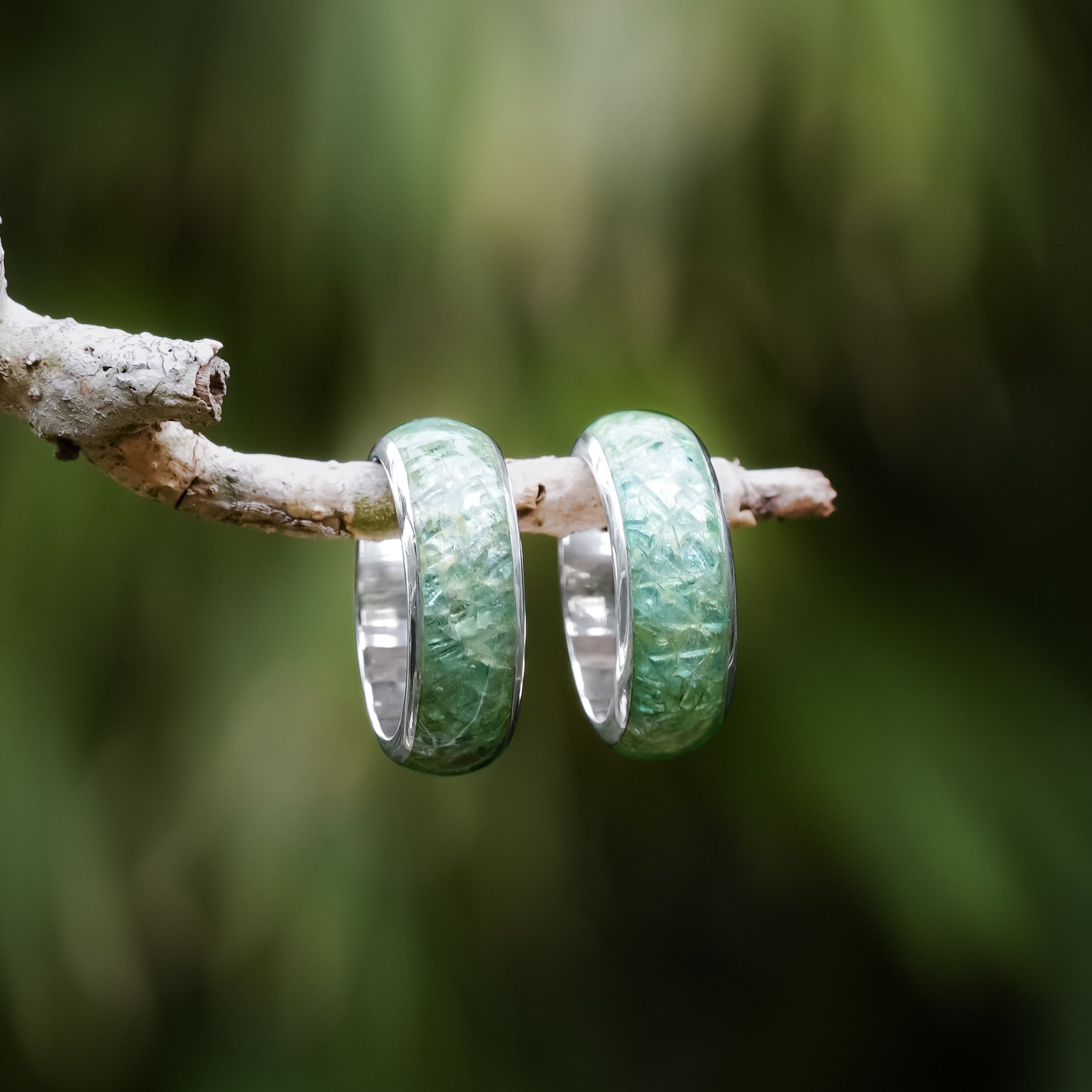 Bague Starborn en argent sterling avec incrustation d'aigue-marine à un champ