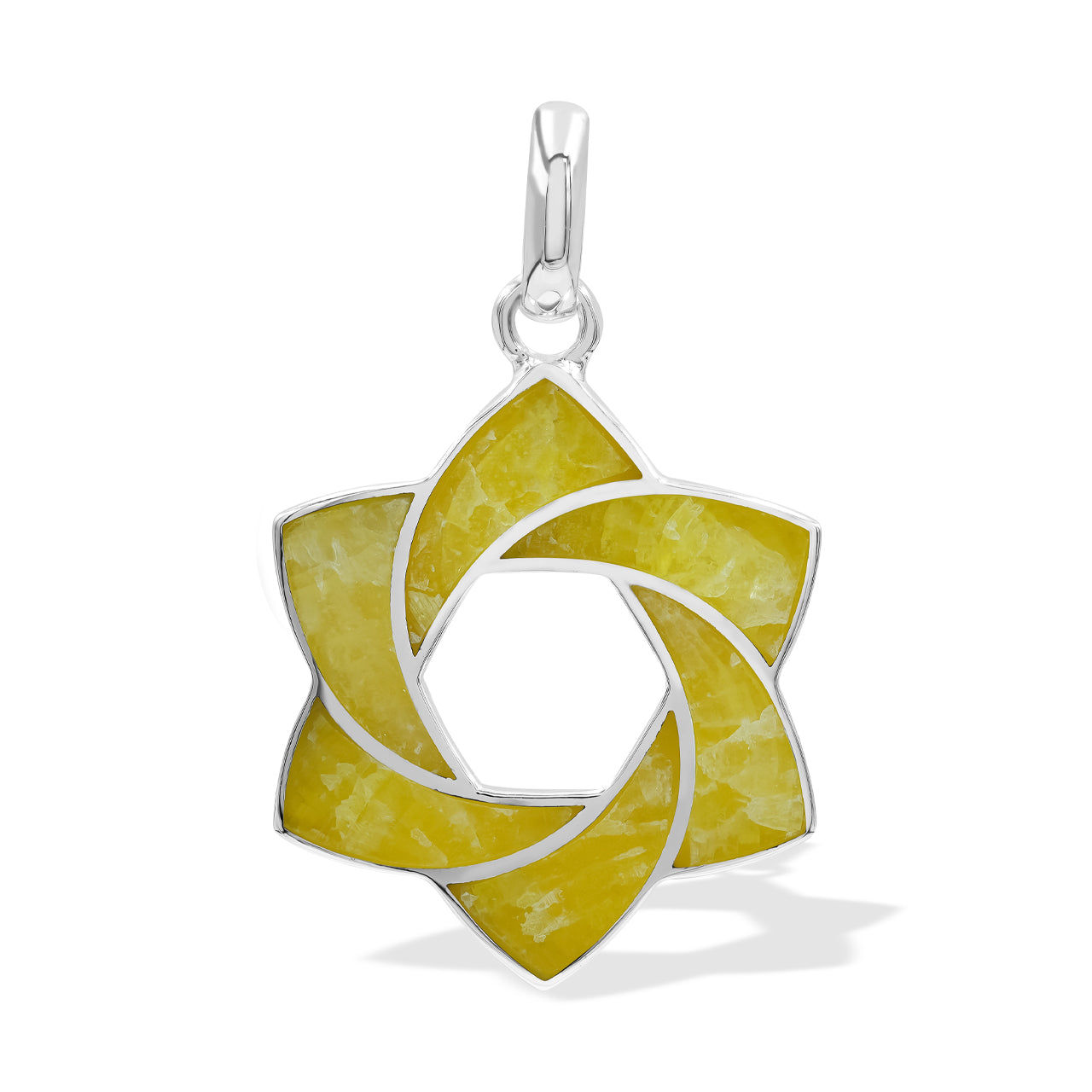 Starborn Gemstone 6-Point Knot Pendant in Sterling Silver