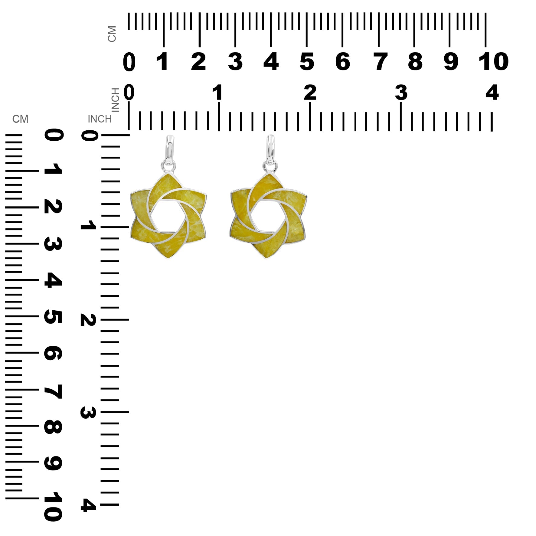 Starborn Gemstone 6-Point Knot Pendant in Sterling Silver