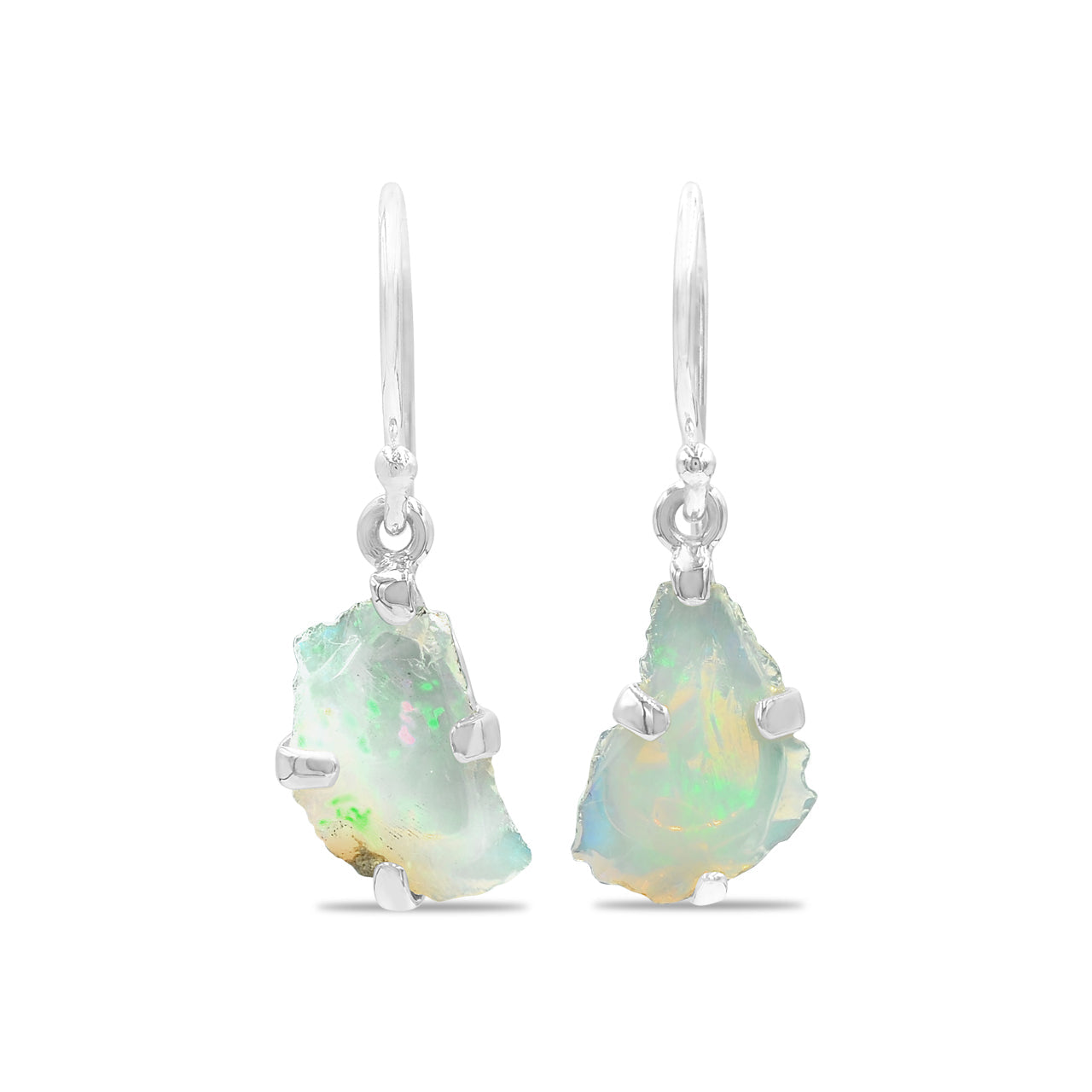 Natural Ethiopian Opal Drop Earrings