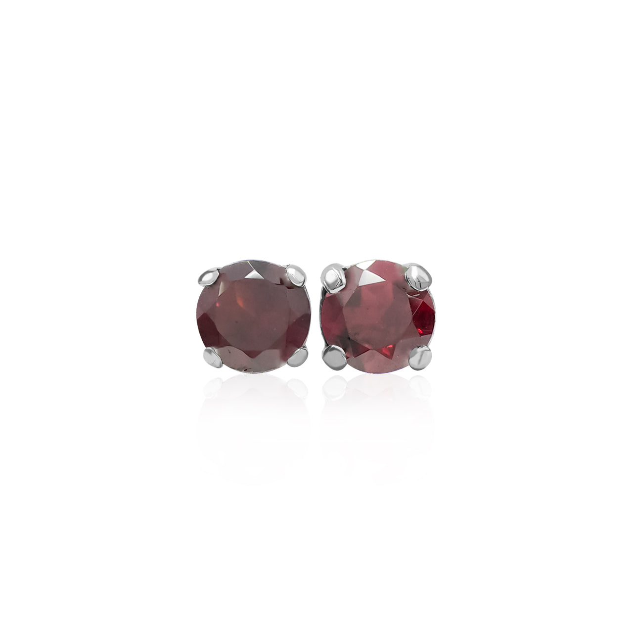 Garnet Post Style Earring