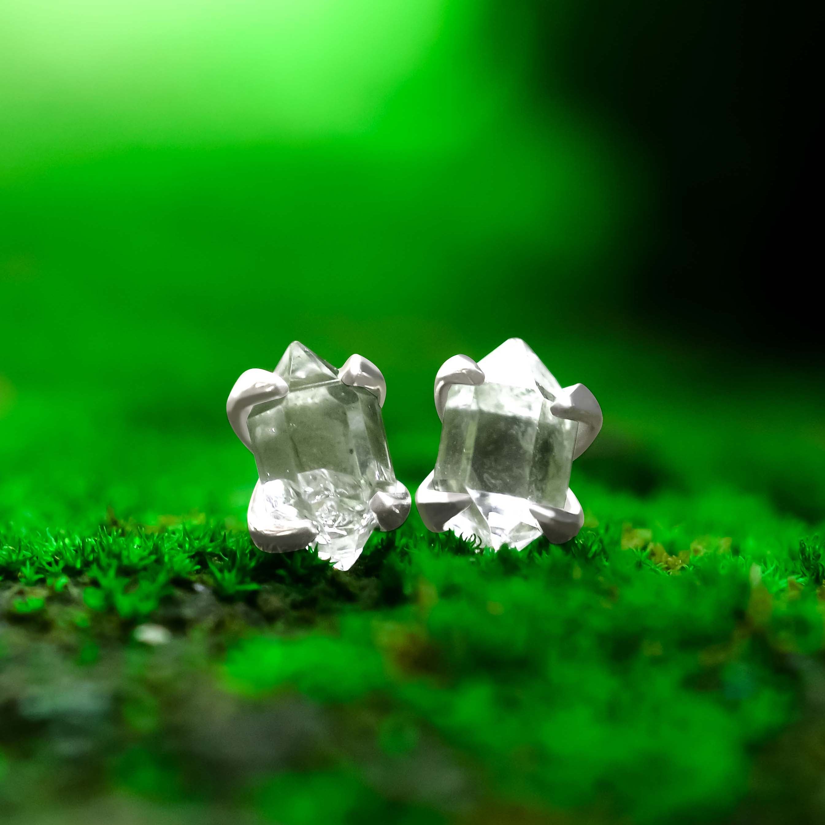 Starborn Herkimer Diamant Sterling Silber Ohrstecker