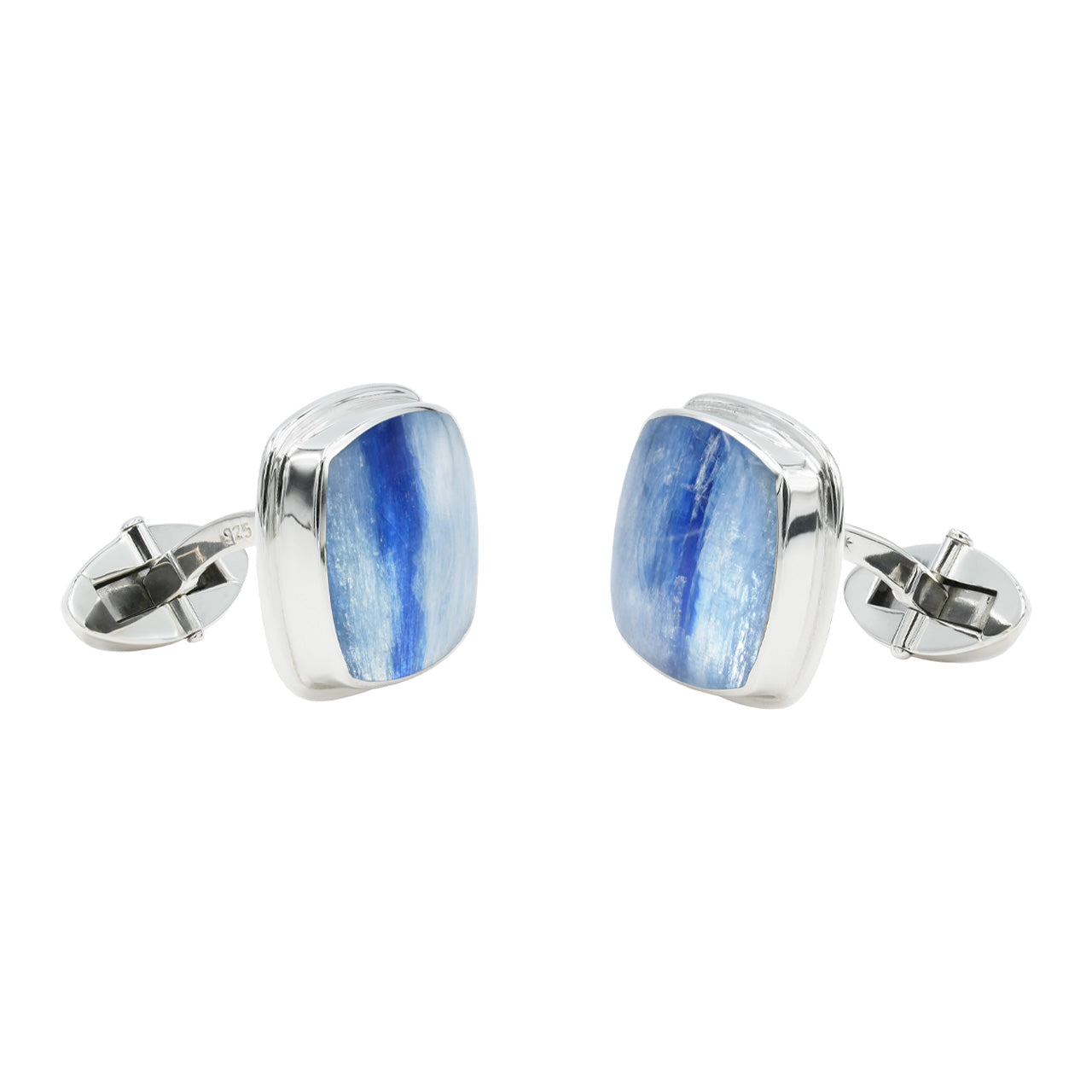 Starborn Kyanite Square Cufflink in Sterling Silver