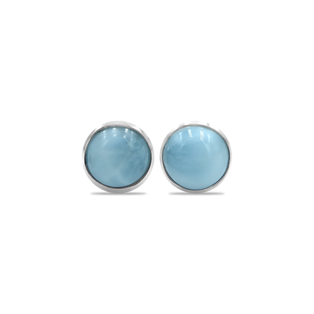 Starborn Larimar Post Style Earrings in Sterling Silver
