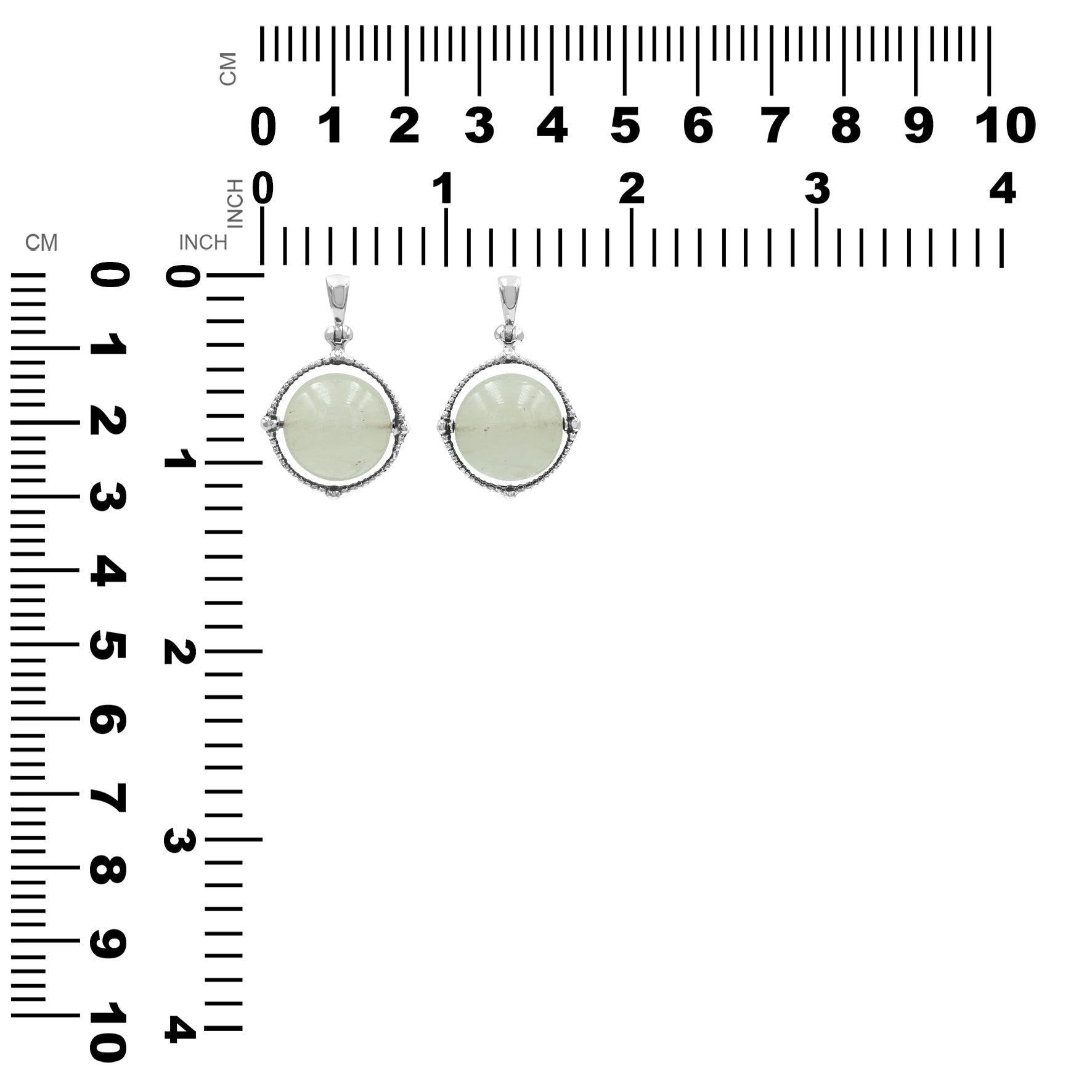 Starborn Gemstone Spinning Tactile Sphere Pendant in Sterling Silver