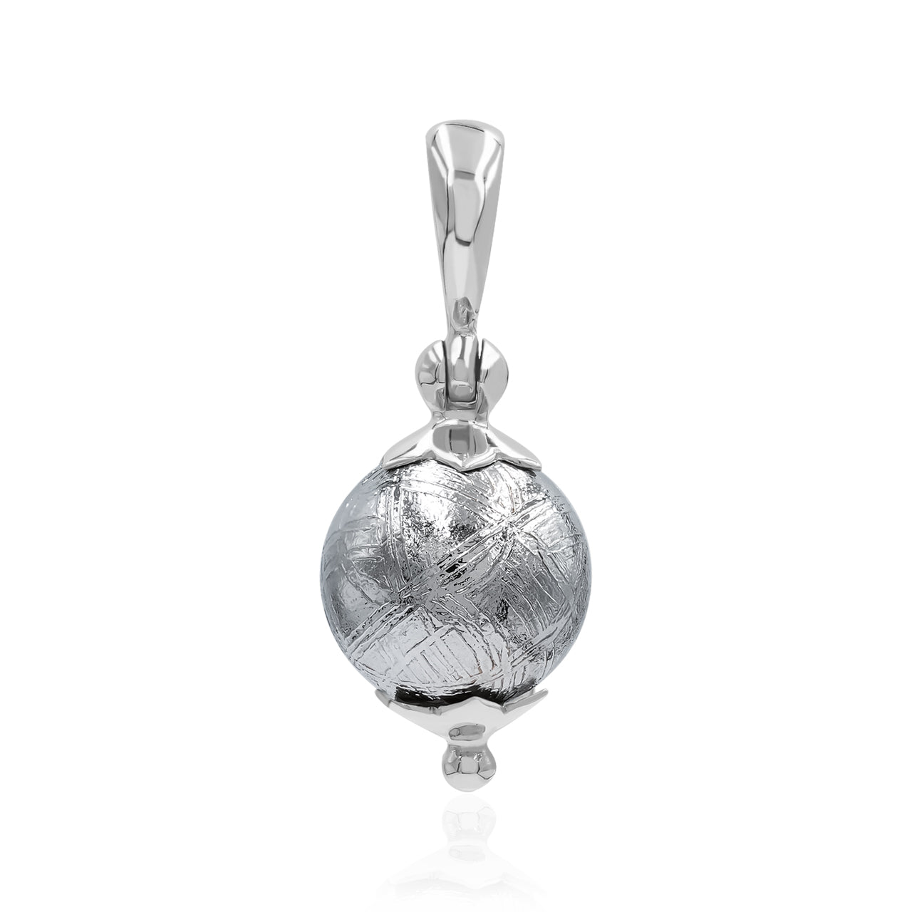 Starborn Sterling Silver Muonionalusta Meteorite Pendant