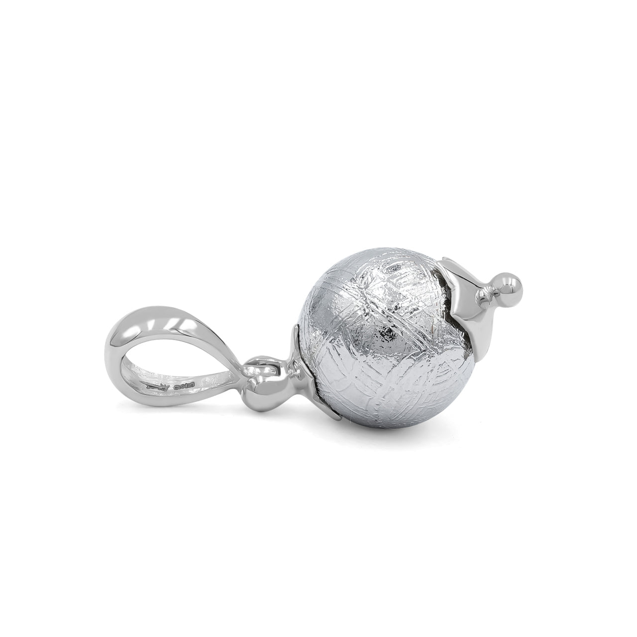 Starborn Sterling Silver Muonionalusta Meteorite Pendant