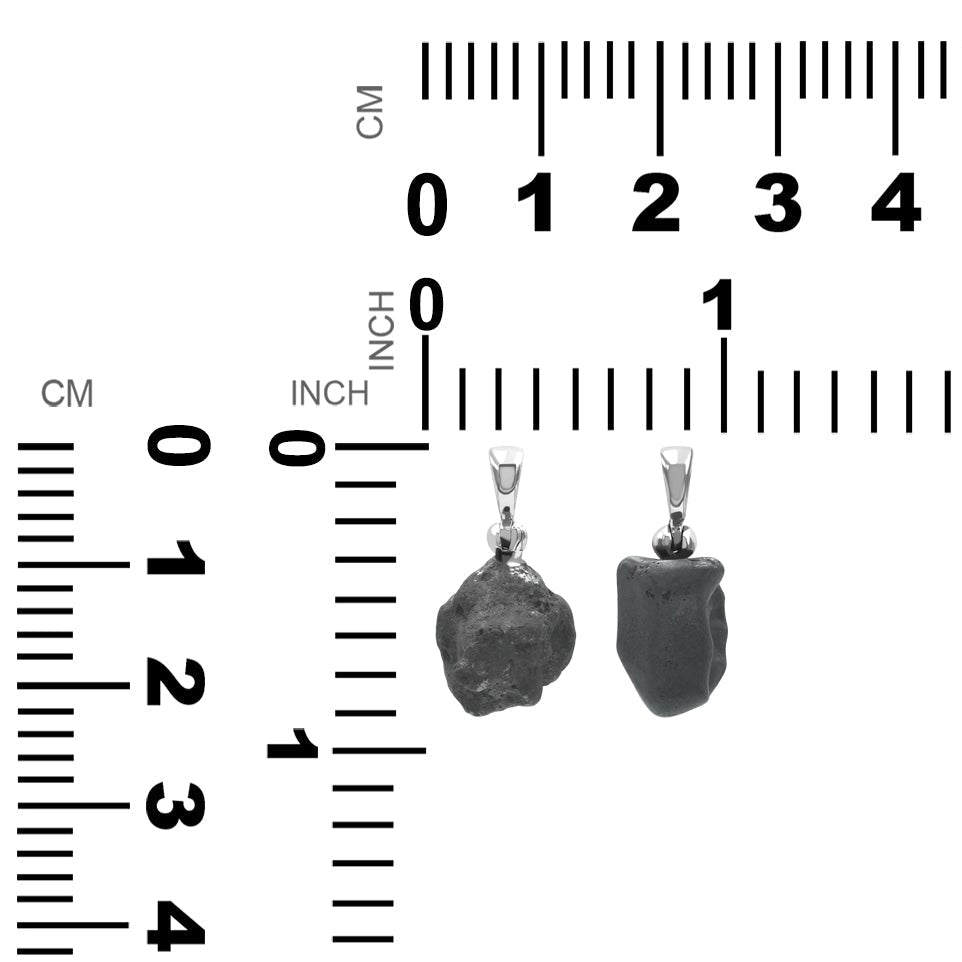 Sikhote Alin Meteoritennugget Anhänger aus Sterlingsilber
