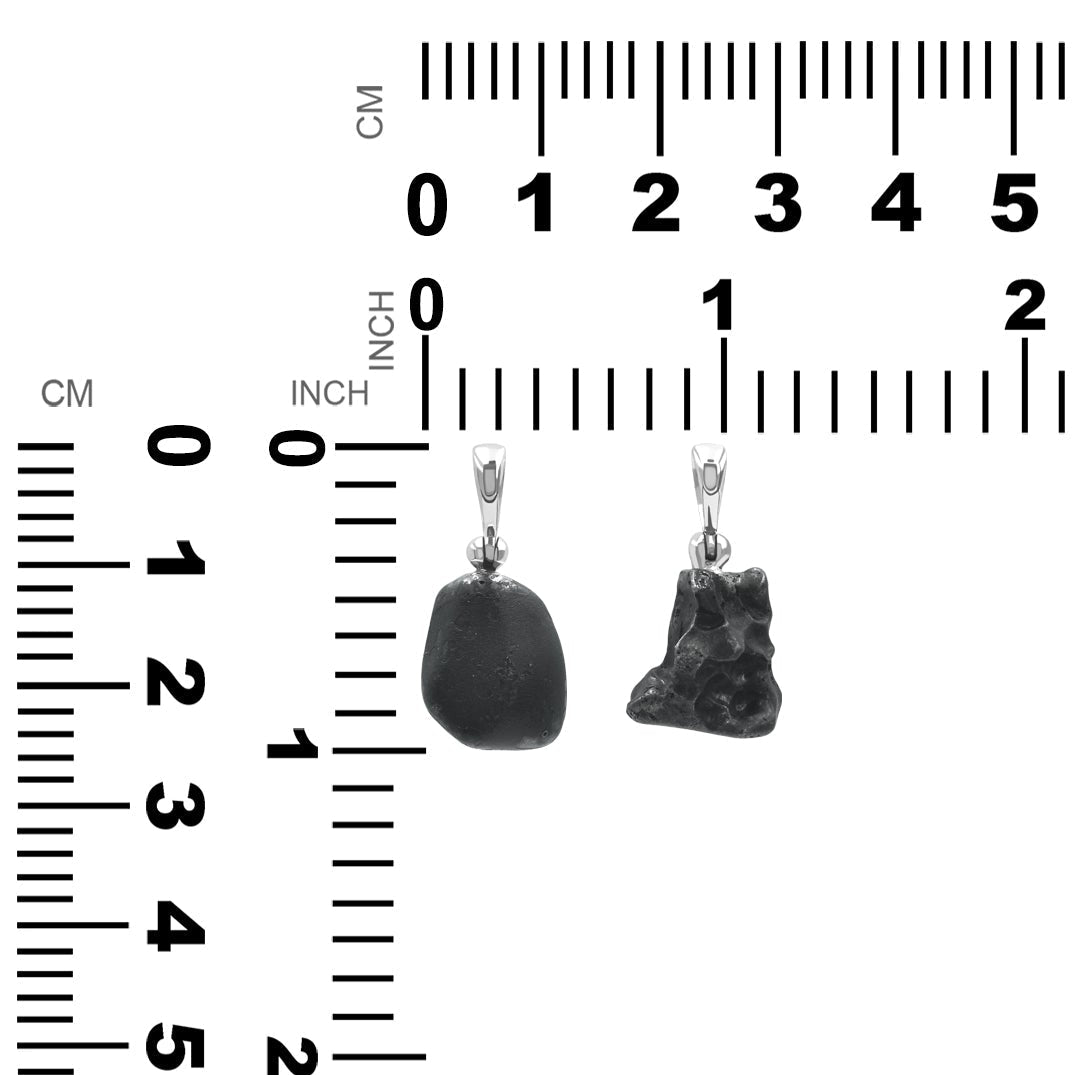 Sikhote Alin Meteoritennugget Anhänger aus Sterlingsilber