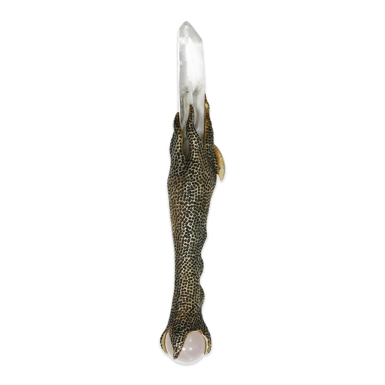 The Flame Agate Crystal Wand 7" long.