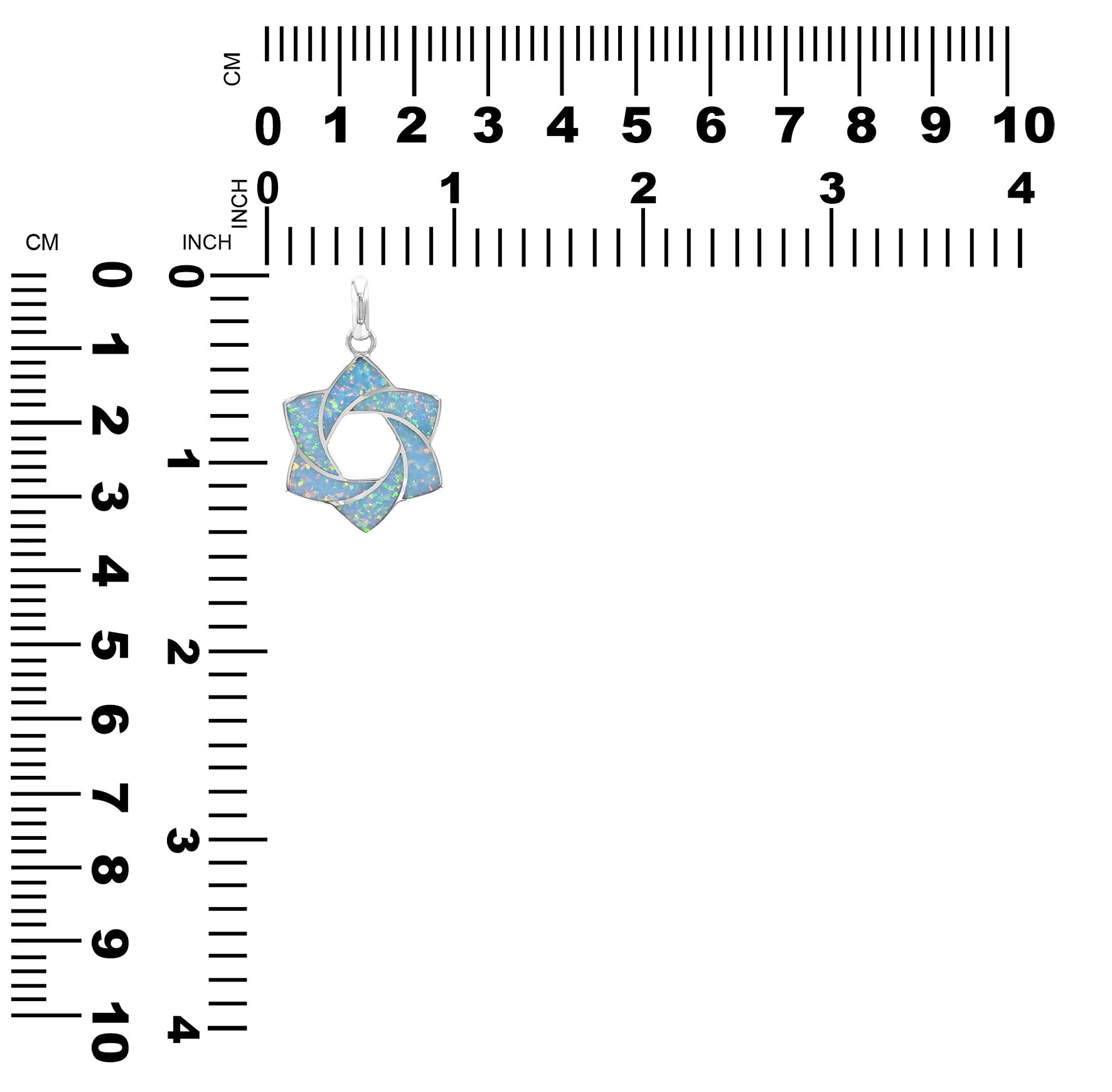 Starborn Gemstone 6-Point Knot Pendant in Sterling Silver