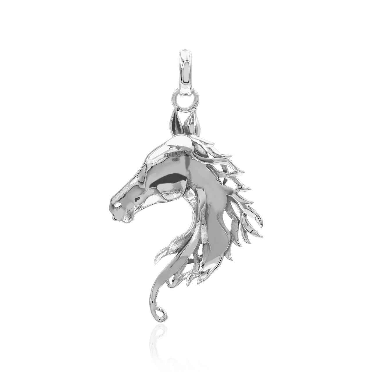 Pendentif tête de cheval en argent sterling Starborn Gemstones