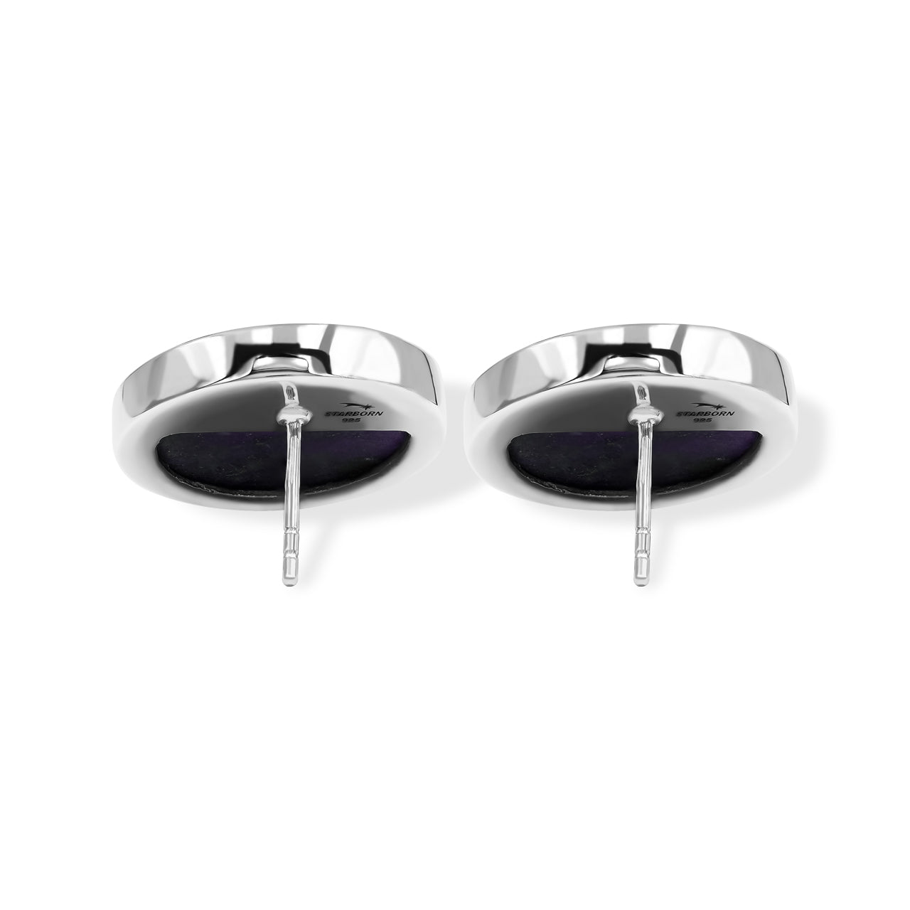 Purpurite Post Style Earrings Round 20 mm
