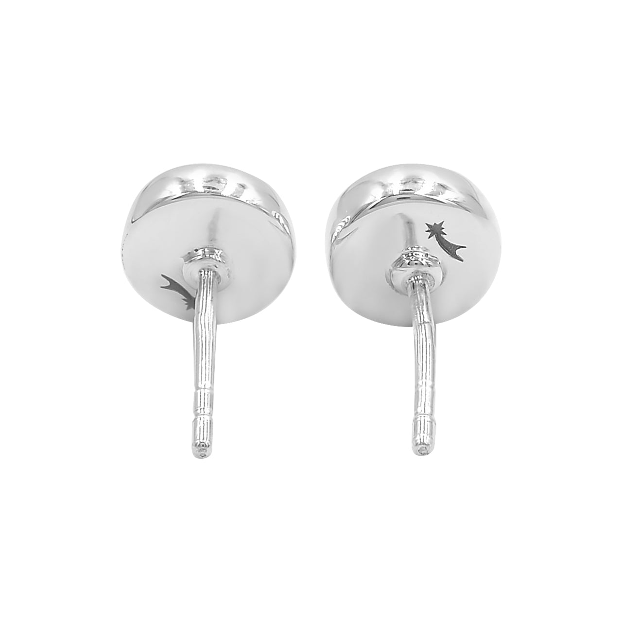 Starborn Regenbogen-Mondstein-Ohrstecker aus Sterlingsilber