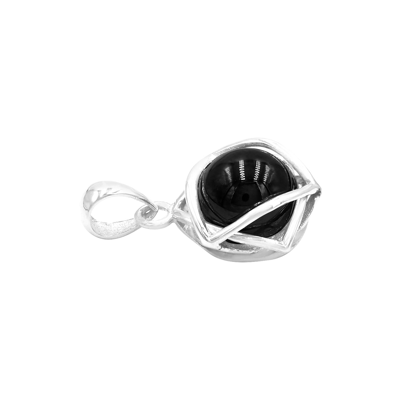 Starborn Gemstone Sphere 6-Point Star Pendant in Sterling Silver