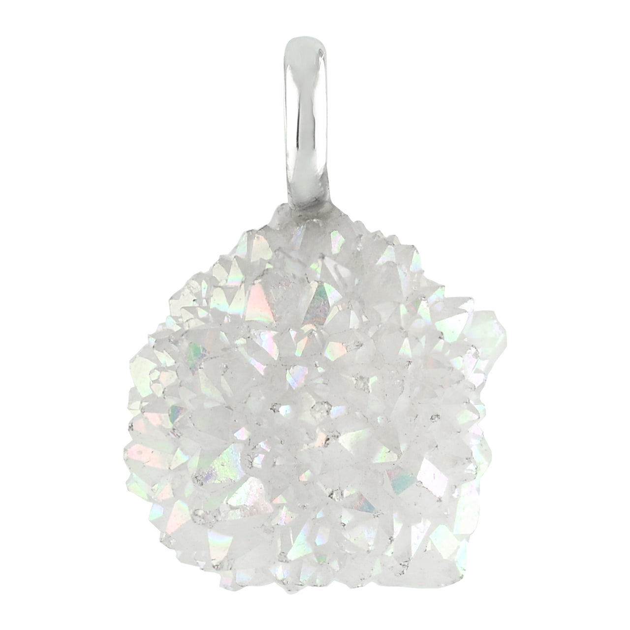 Starborn Spirit Quartz Drusy Pendant in Sterling Silver