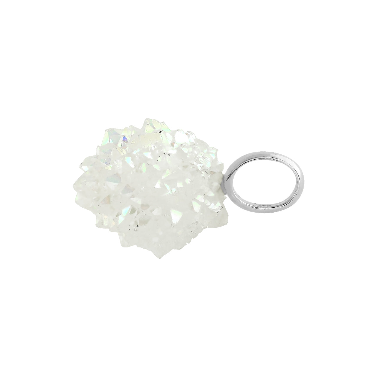 Starborn Spirit Quartz Drusy Pendant in Sterling Silver
