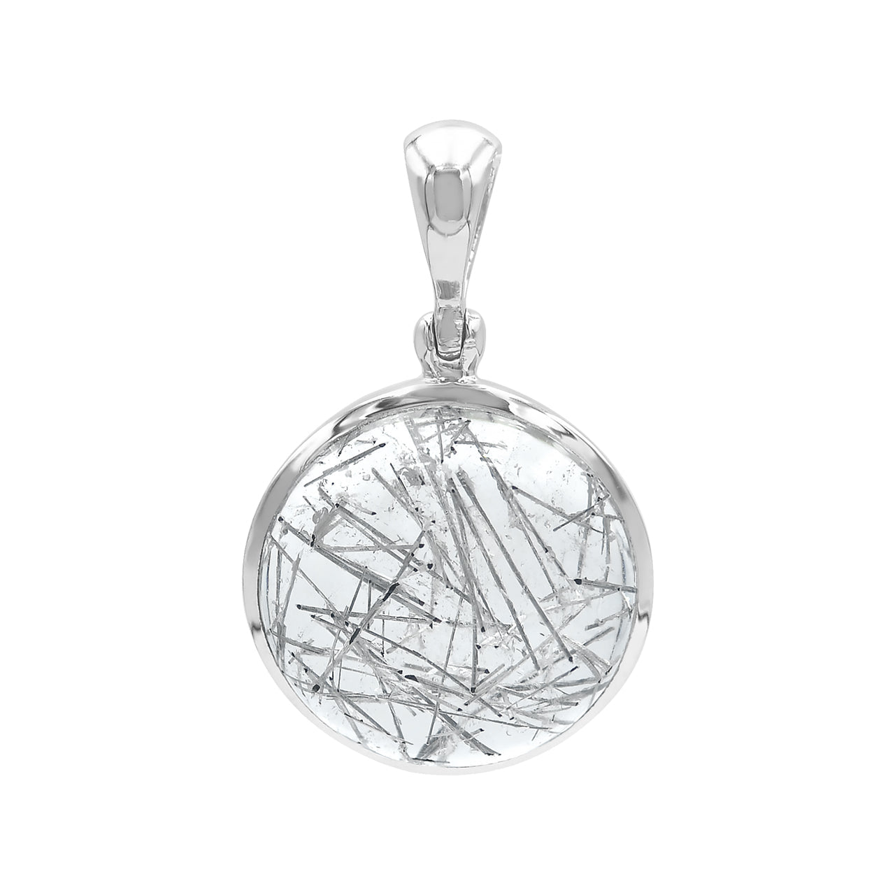 Starborn Silberner Turmalin-Quarz-Anhänger aus Sterlingsilber