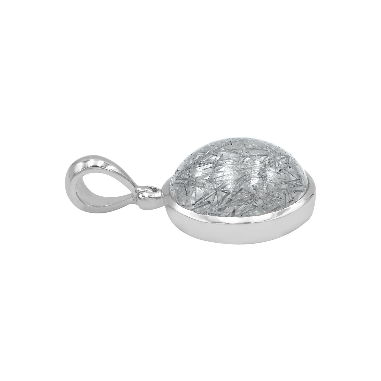 Starborn Silberner Turmalin-Quarz-Anhänger aus Sterlingsilber