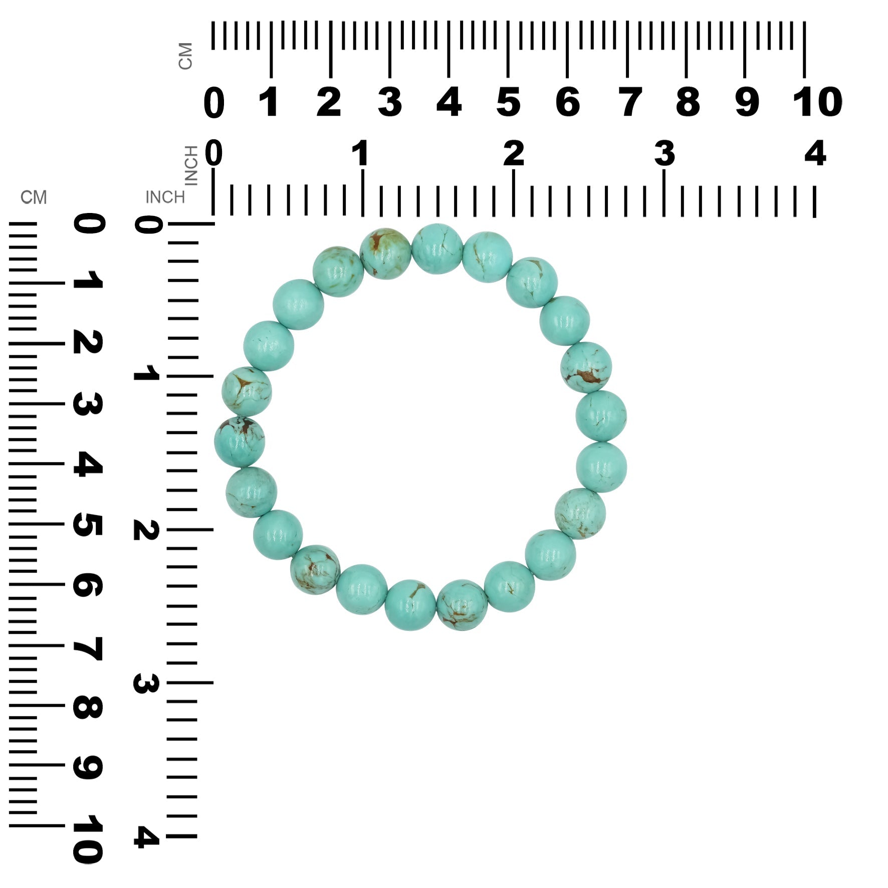 Turquoise Beaded Elastic Bracelet