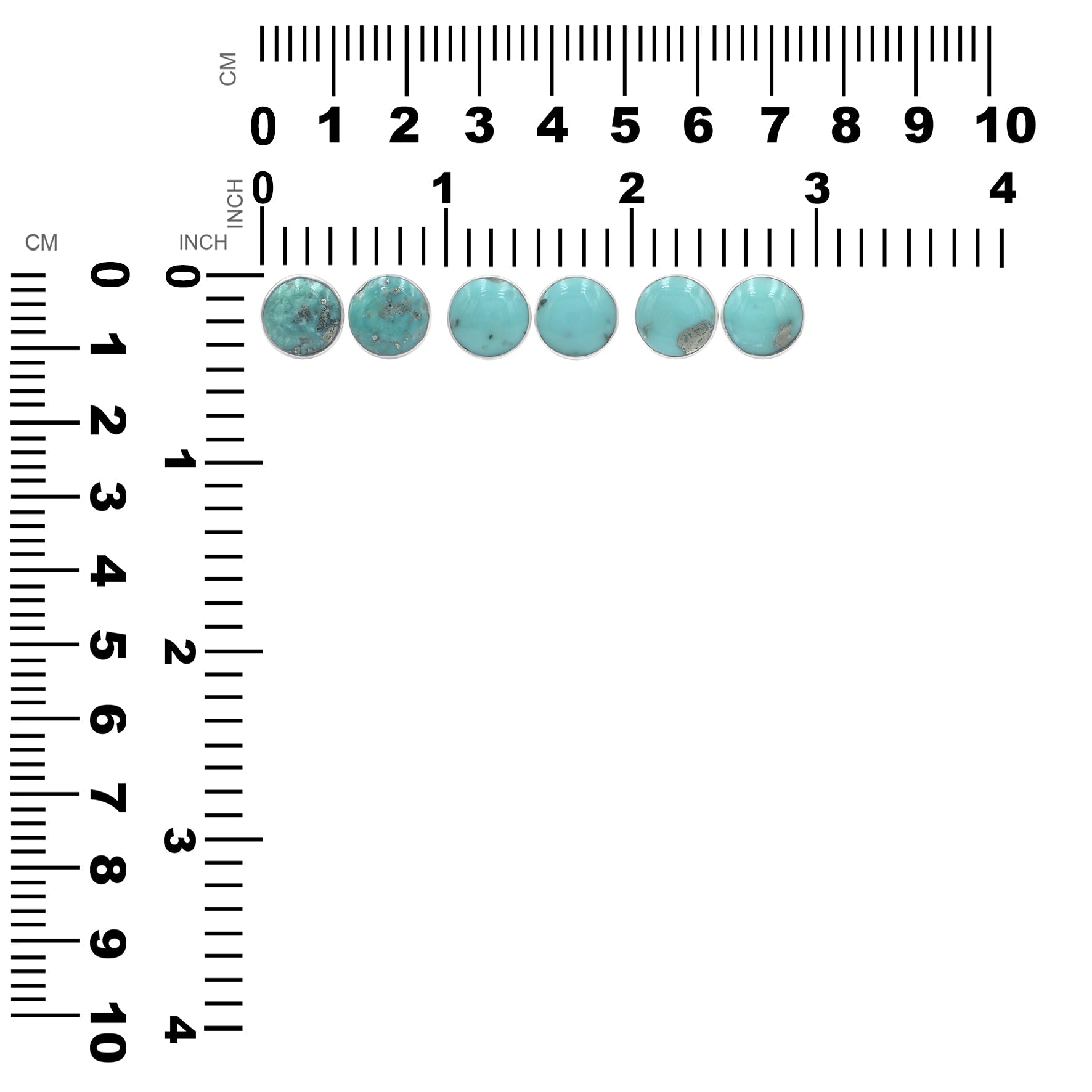 Starborn Campitos Turquoise Post Earrings in Sterling Silver