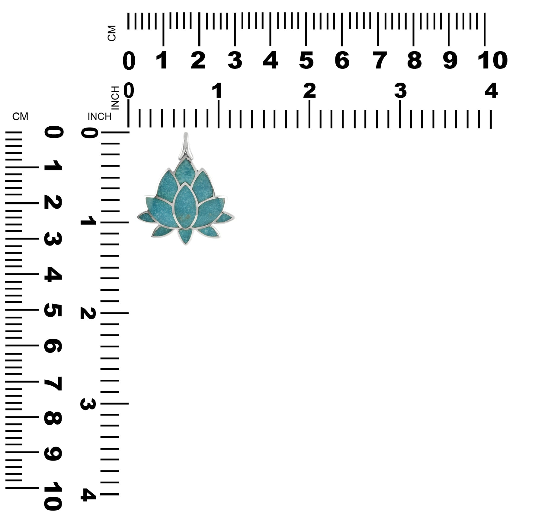 Starborn Colorful Lotus Pendant in Sterling Silver