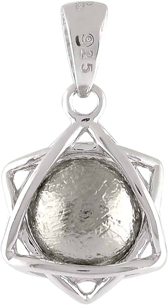 Starborn-Muonionalusta-Meteorite-Sphere-Sterling-Silver-Star-Pendant-B084Z4ND5H-2