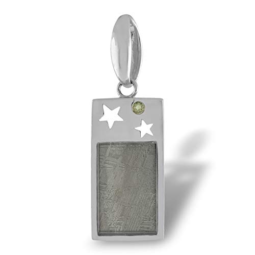 Starborn-Sterling-Silver-Muonionalusta-Meteorite-and-Moldavite-Star-Cut-Out-Pendant-B00CJJ8URK