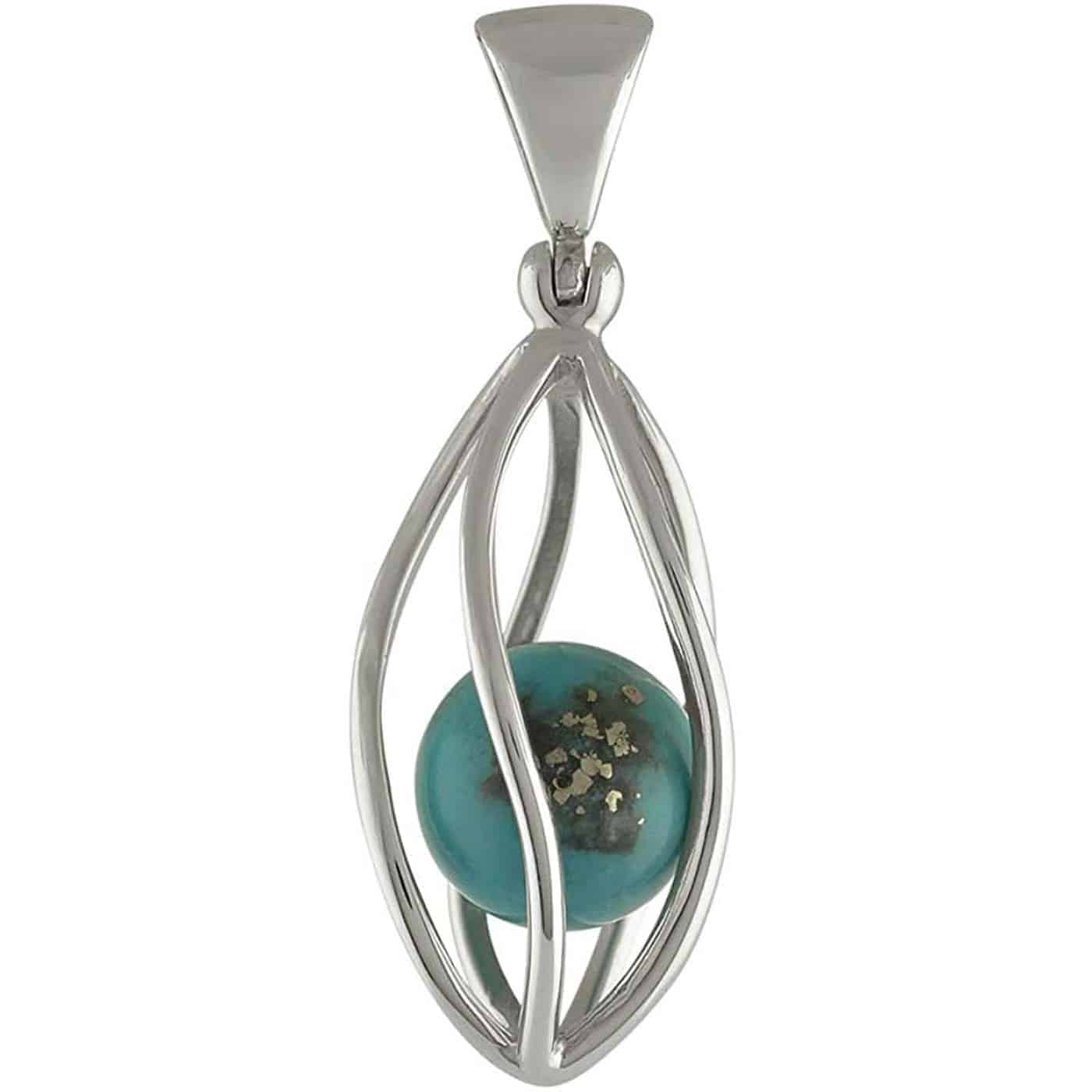 Starborn-Sterling-Silver-Pendant-with-North-American-Turquoise-Sphere-B07T99T1WZ-3