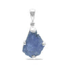 Starborn Rough 10-15 cts Tanzanite Crystal Pendant in Sterling Silver