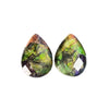 Ammolite Pear Faceted Stones 16mm - 1 pair