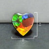 Ammolite Heart Cabochon 19mm - 1 piece