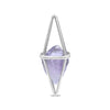 Starborn Amethyst Flame Cage Pendant in Sterling Silver