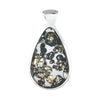 Starborn Sericho Pallasite Meteorite (Peridot Inclusions) Pear Pendant Sterling Silver