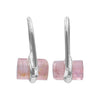 Starborn Pink Tourmaline Crystal Sterling Silver Drop Earrings