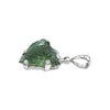Starborn Natural Moldavite Pendant in Sterling Silver petite