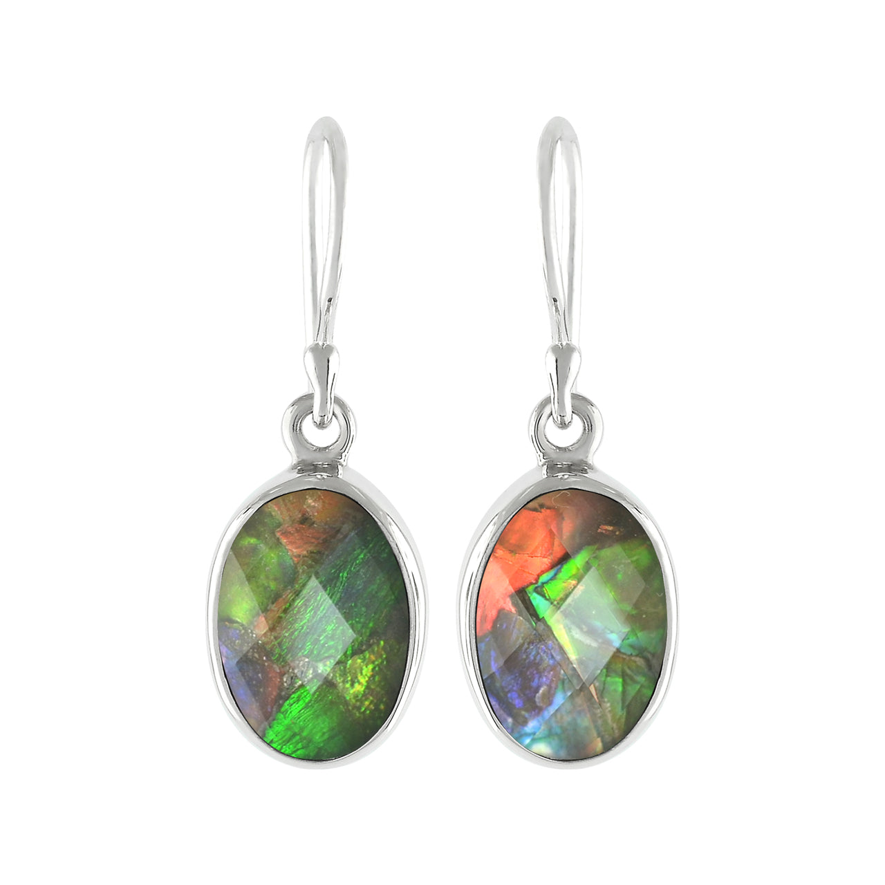 Ammolite Oval earring