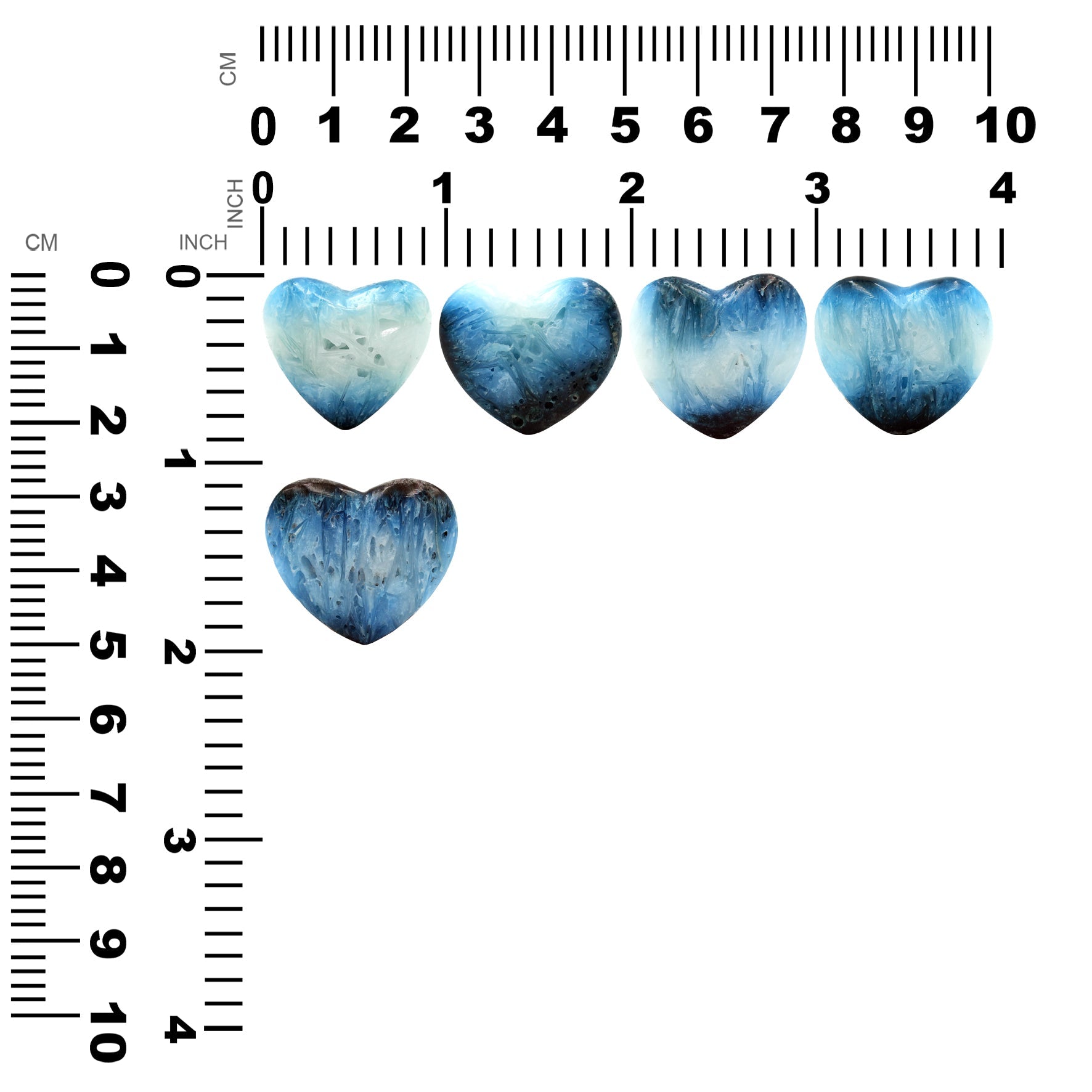 Blue Ice Heart Small